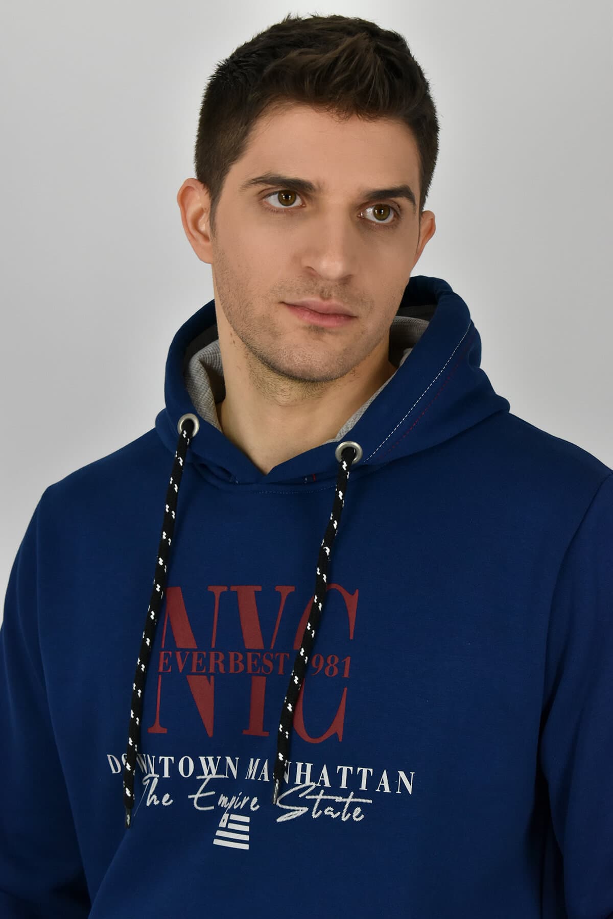 Everbest Μπλούζα Φούτερ Με Κουκούλα NYC