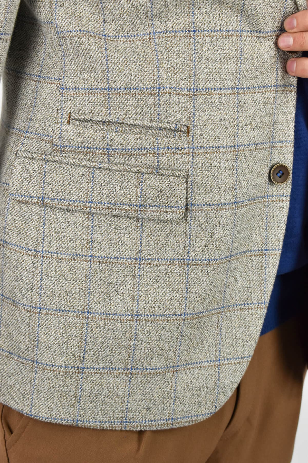 Leonardo Uomo Σακάκι Καρό