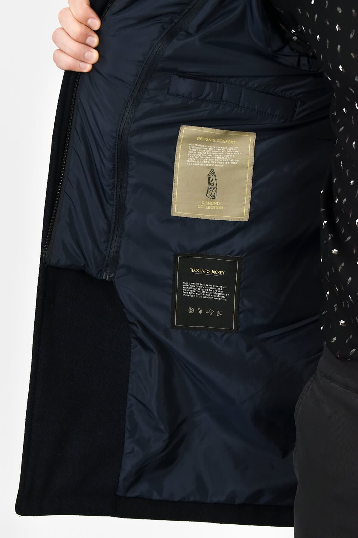 Adimari Μπουφάν Roby Cappotto - Σκούρο‌‌ μπλε