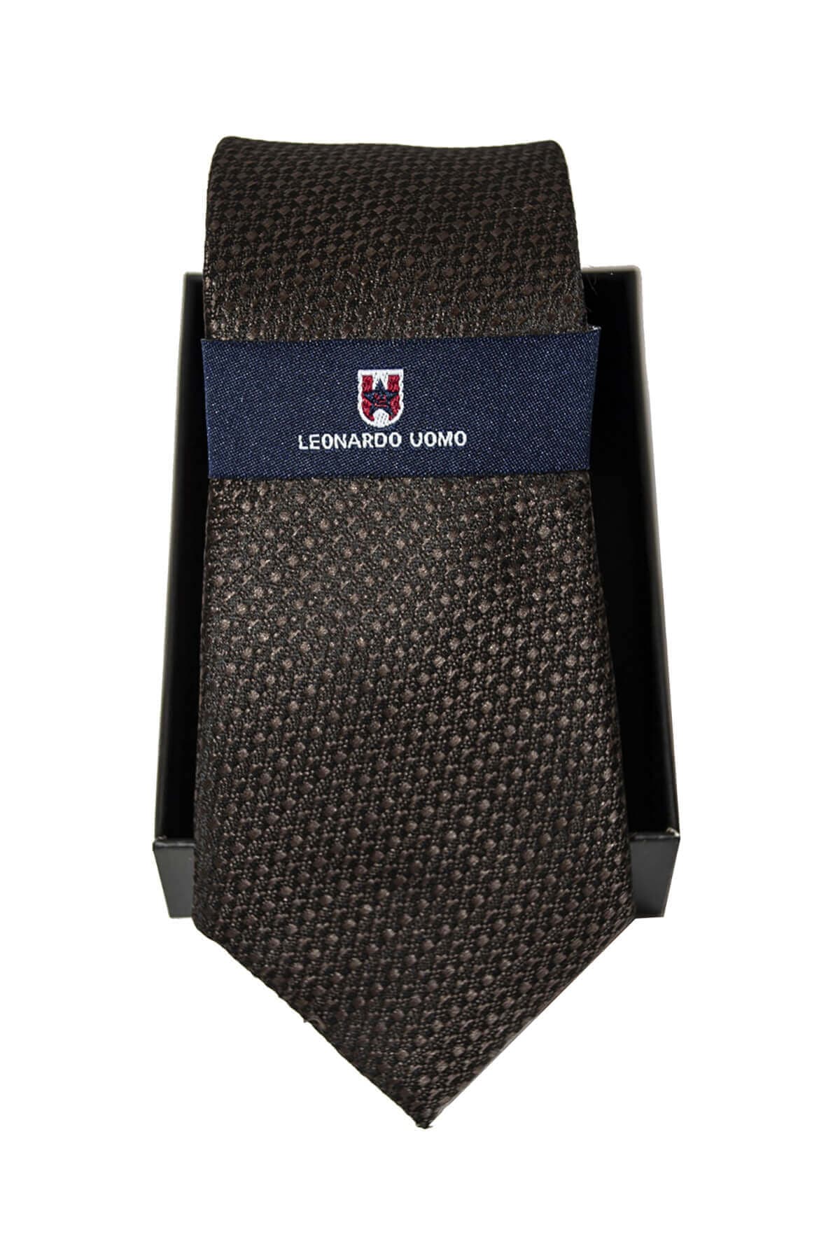 Men's Ties Leonardo Uomo Brown