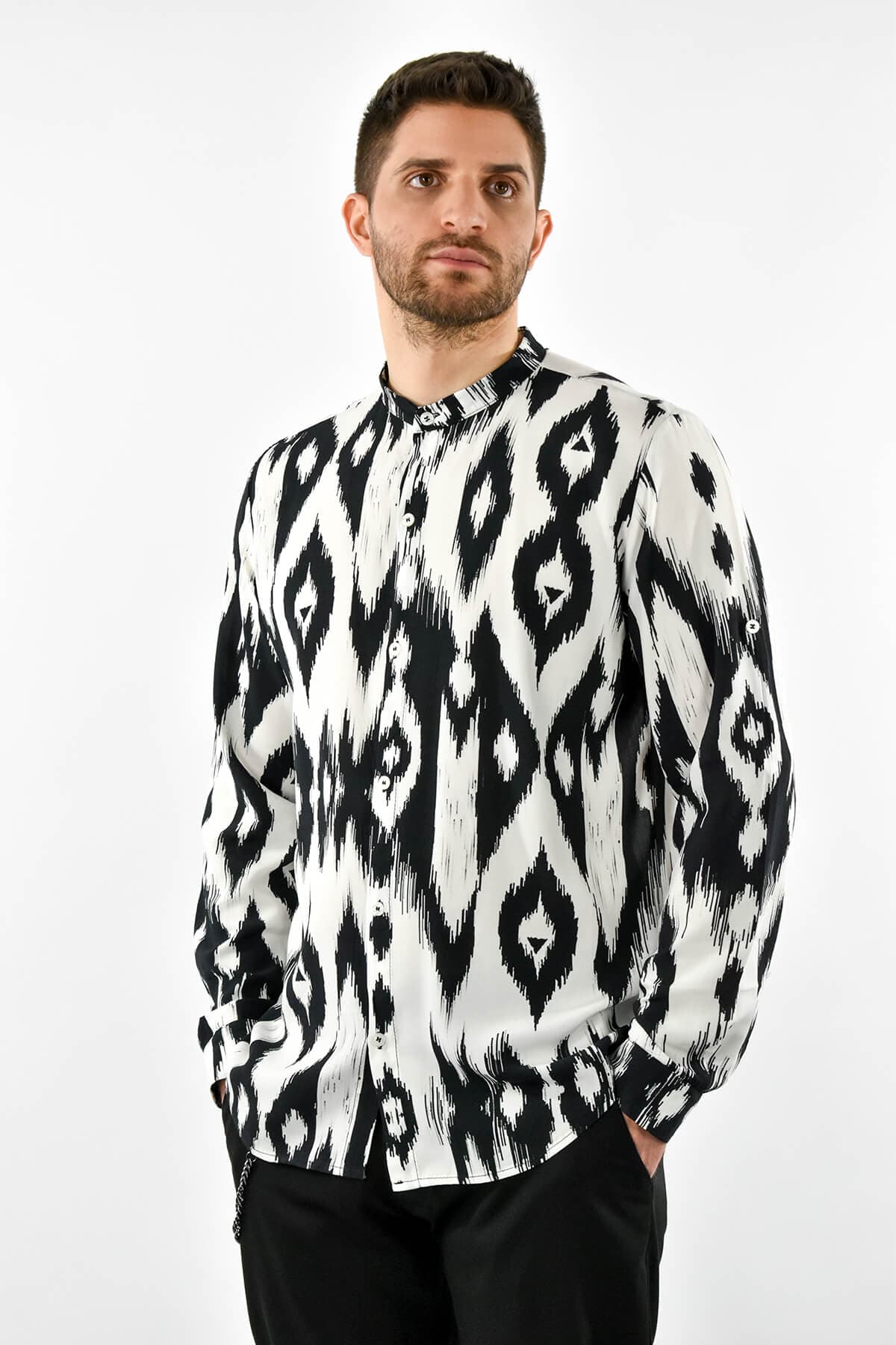 Men's Shirts Justwest White