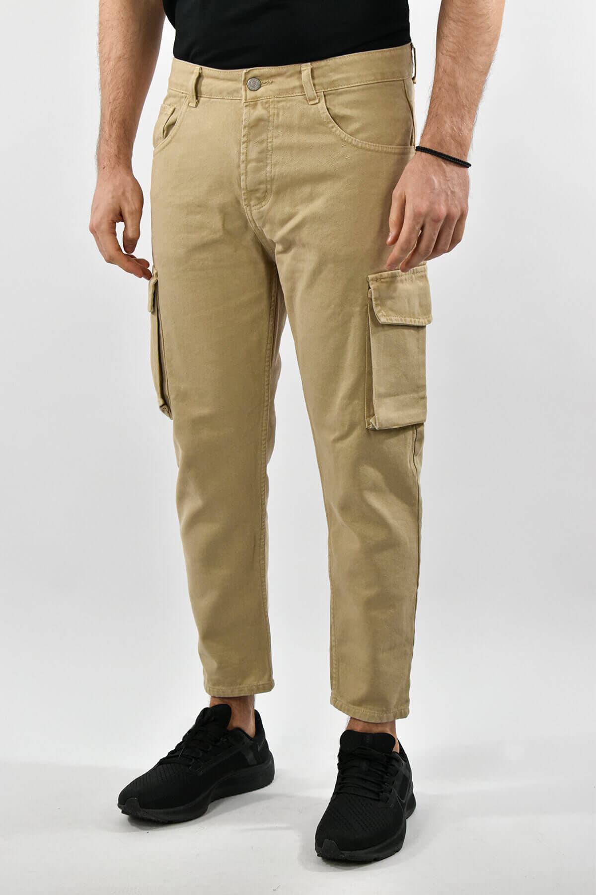 Men's Cargo Pants Justwest Black
