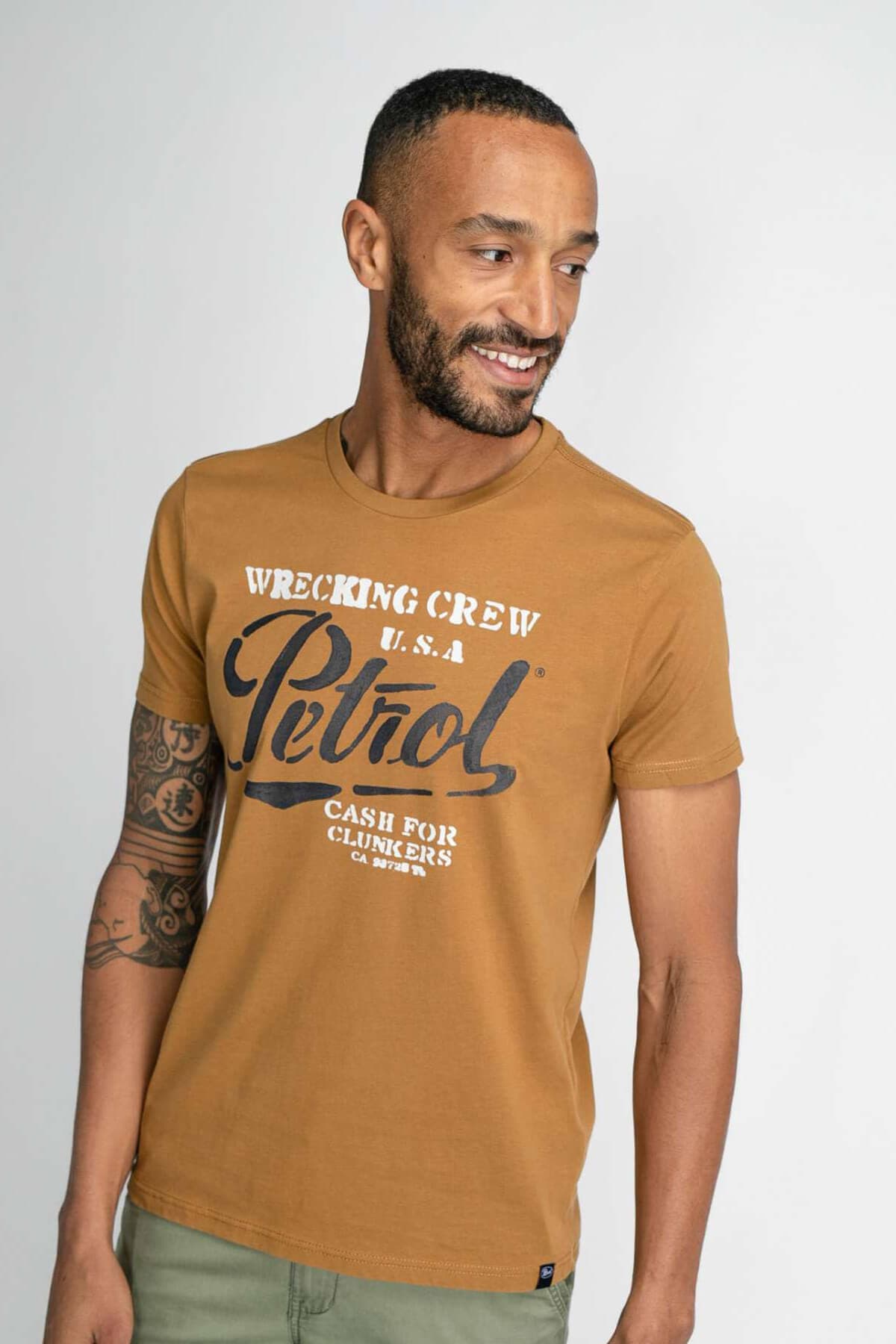 Petrol Industries Logo T-shirt - Σκούρο‌‌ μπλε