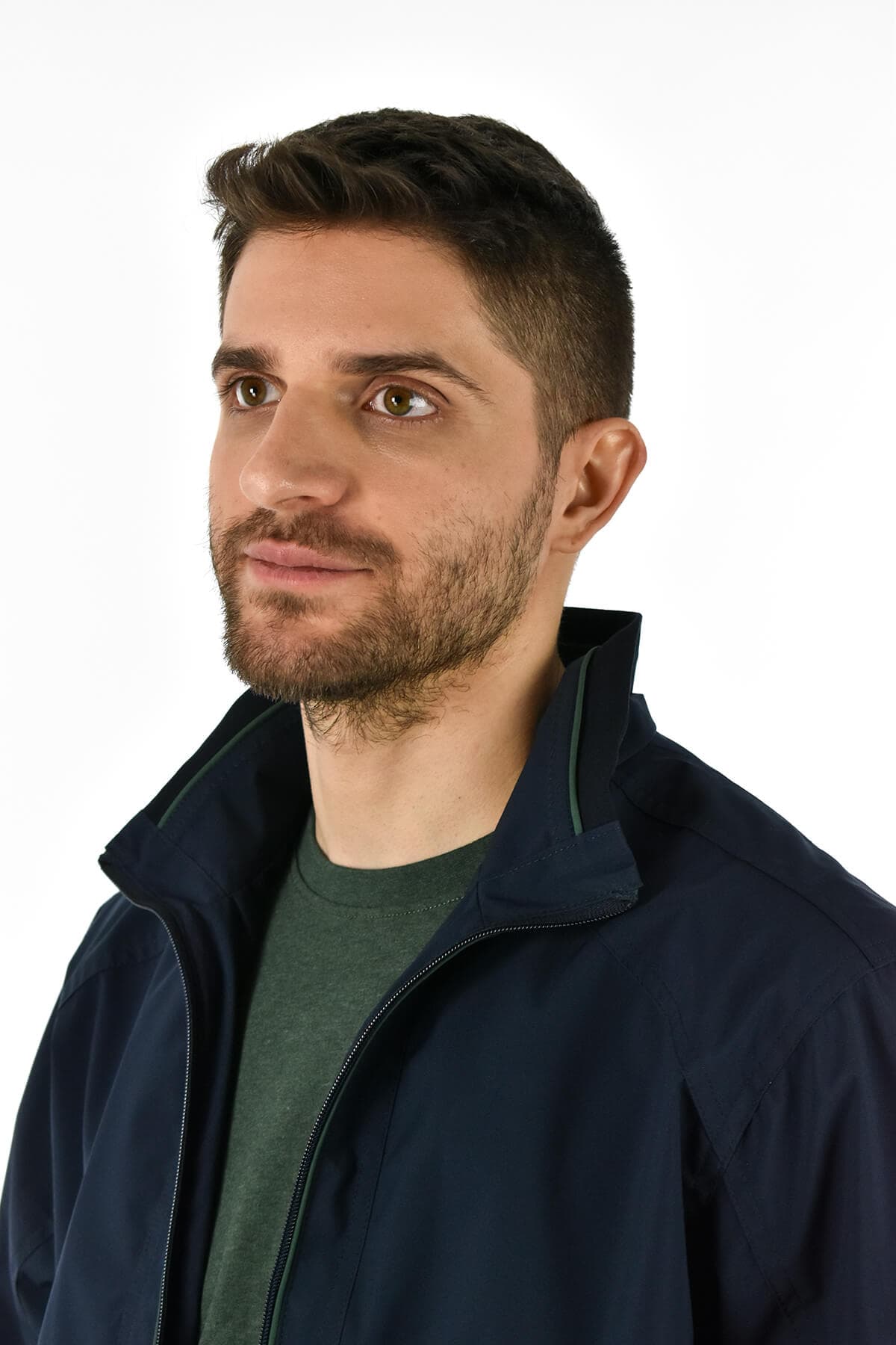 New Company Μπουφάν Χωρίς Επένδυση Και Σπαστό Γιακά - Σκούρο‌‌ μπλε - 2056