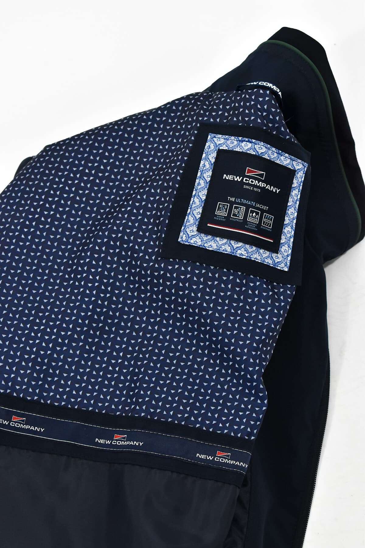 New Company Μπουφάν Χωρίς Επένδυση Και Σπαστό Γιακά - Σκούρο‌‌ μπλε - 2056