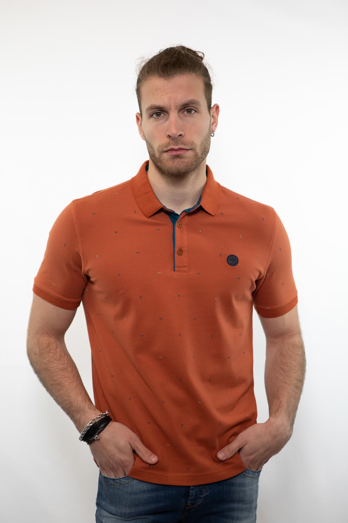 Side Effect Μπλούζα Πόλο Με Μικροσχέδιο