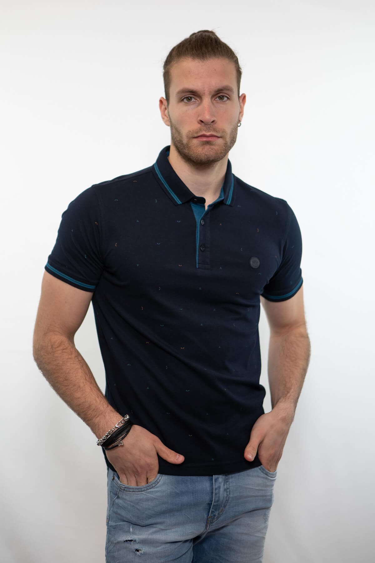 Side Effect Μπλούζα Πόλο Με Μικροσχέδιο