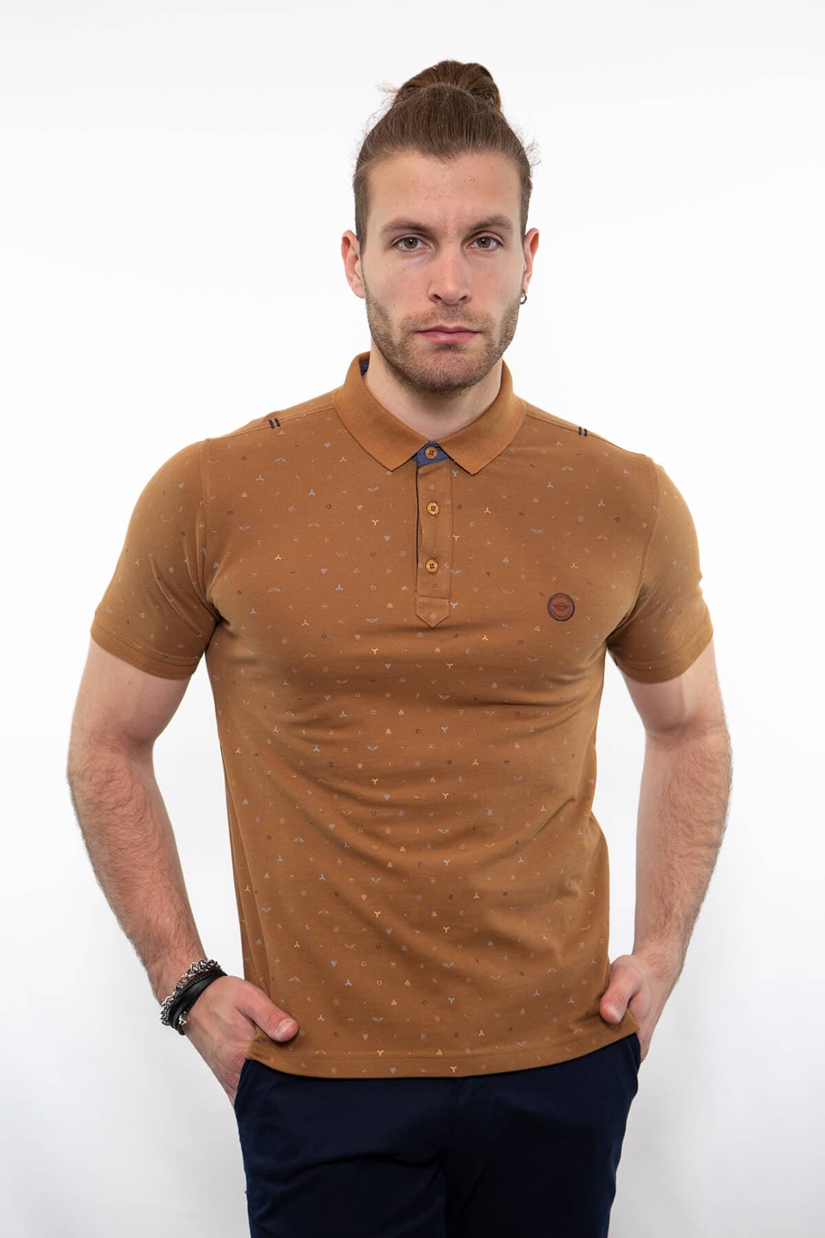 Side Effect Μπλούζα Πόλο Με Μικροσχέδιο