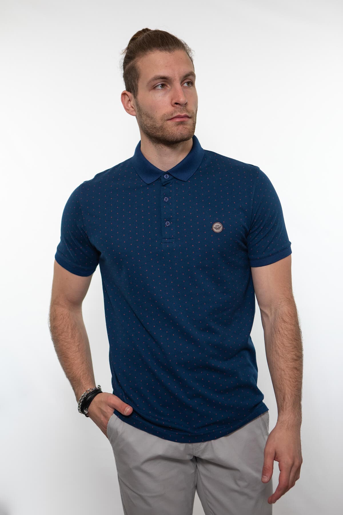 Side Effect Μπλούζα Πόλο Με Μικροσχέδιο