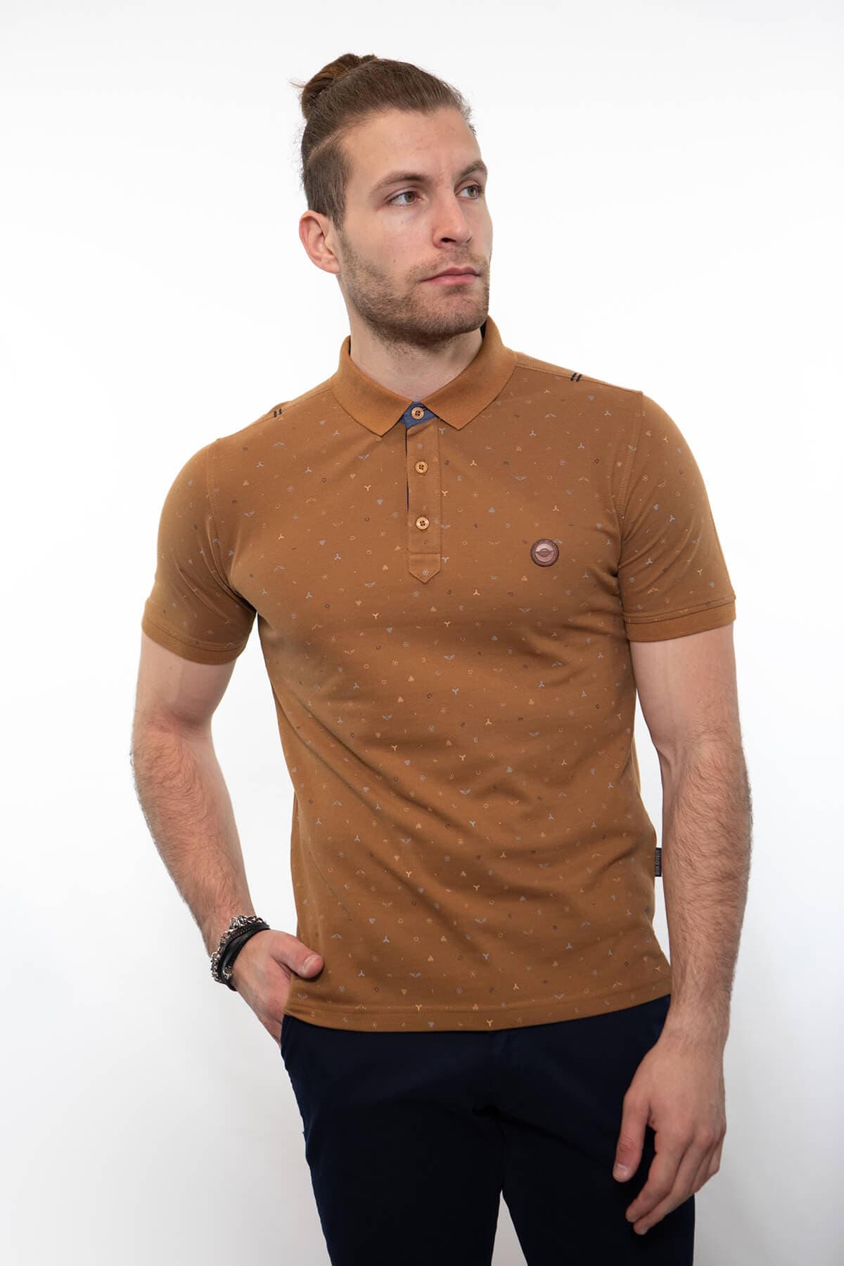 Side Effect Μπλούζα Πόλο Με Μικροσχέδιο