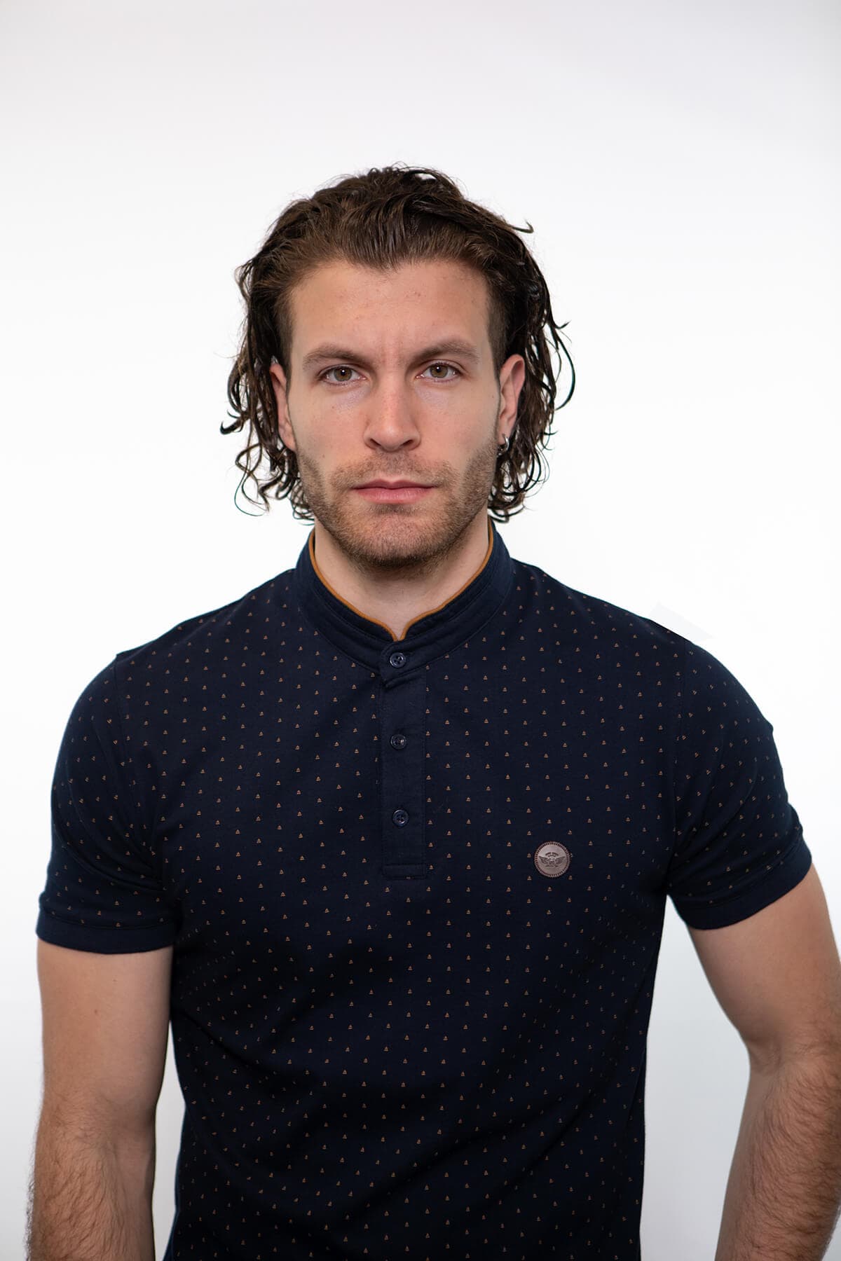 Side Effect Μπλούζα Πόλο Με Μικροσχέδιο - Σκούρο‌‌ μπλε