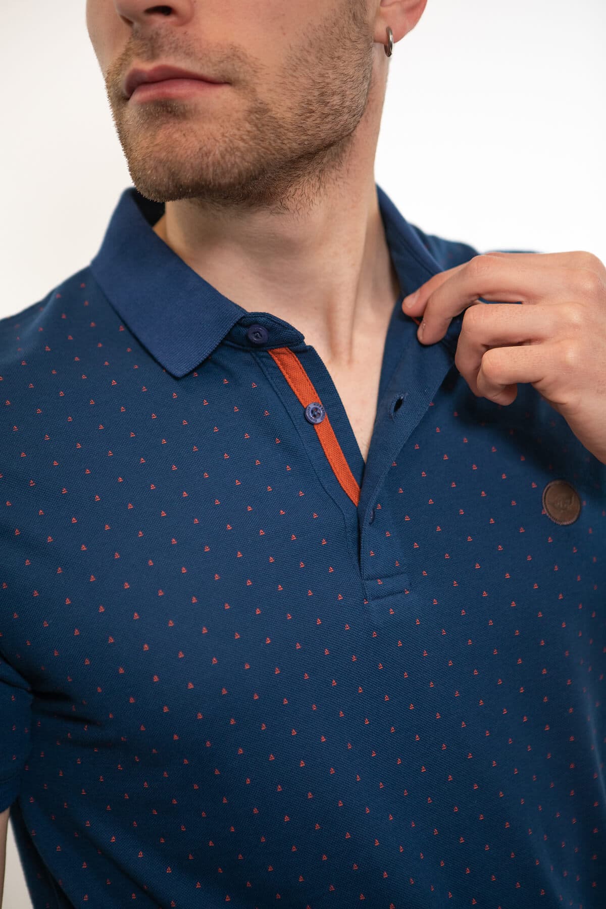 Side Effect Μπλούζα Πόλο Με Μικροσχέδιο