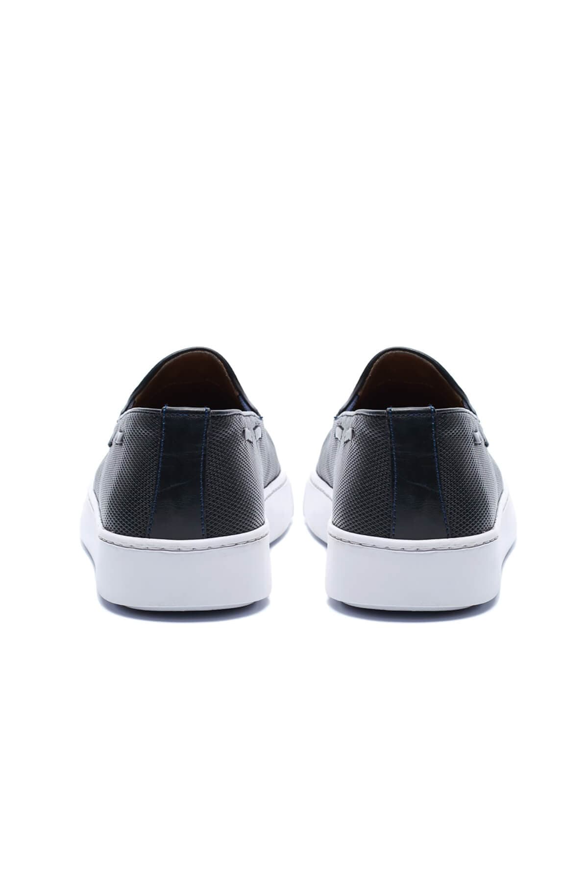 Giacomo Carlo Leather Loafer - Σκούρο‌‌ μπλε - BY884