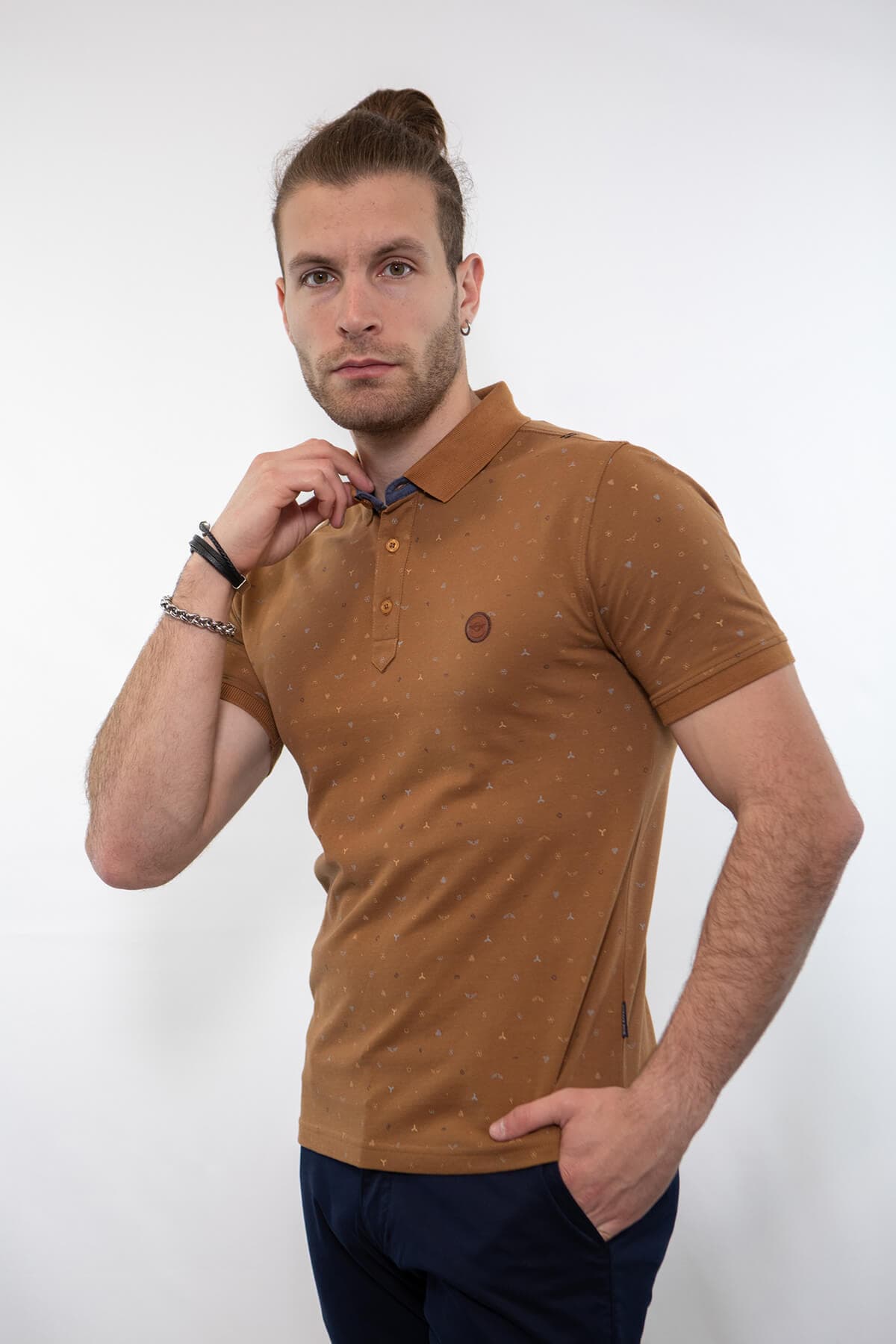 Side Effect Μπλούζα Πόλο Με Μικροσχέδιο