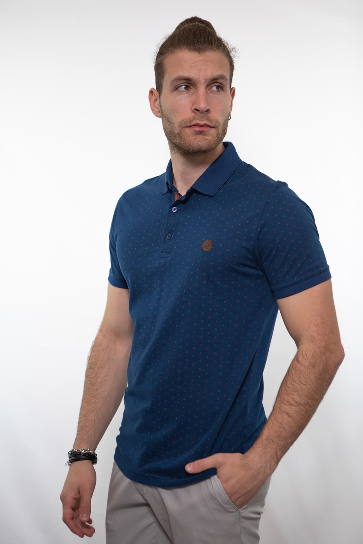 Side Effect Μπλούζα Πόλο Με Μικροσχέδιο