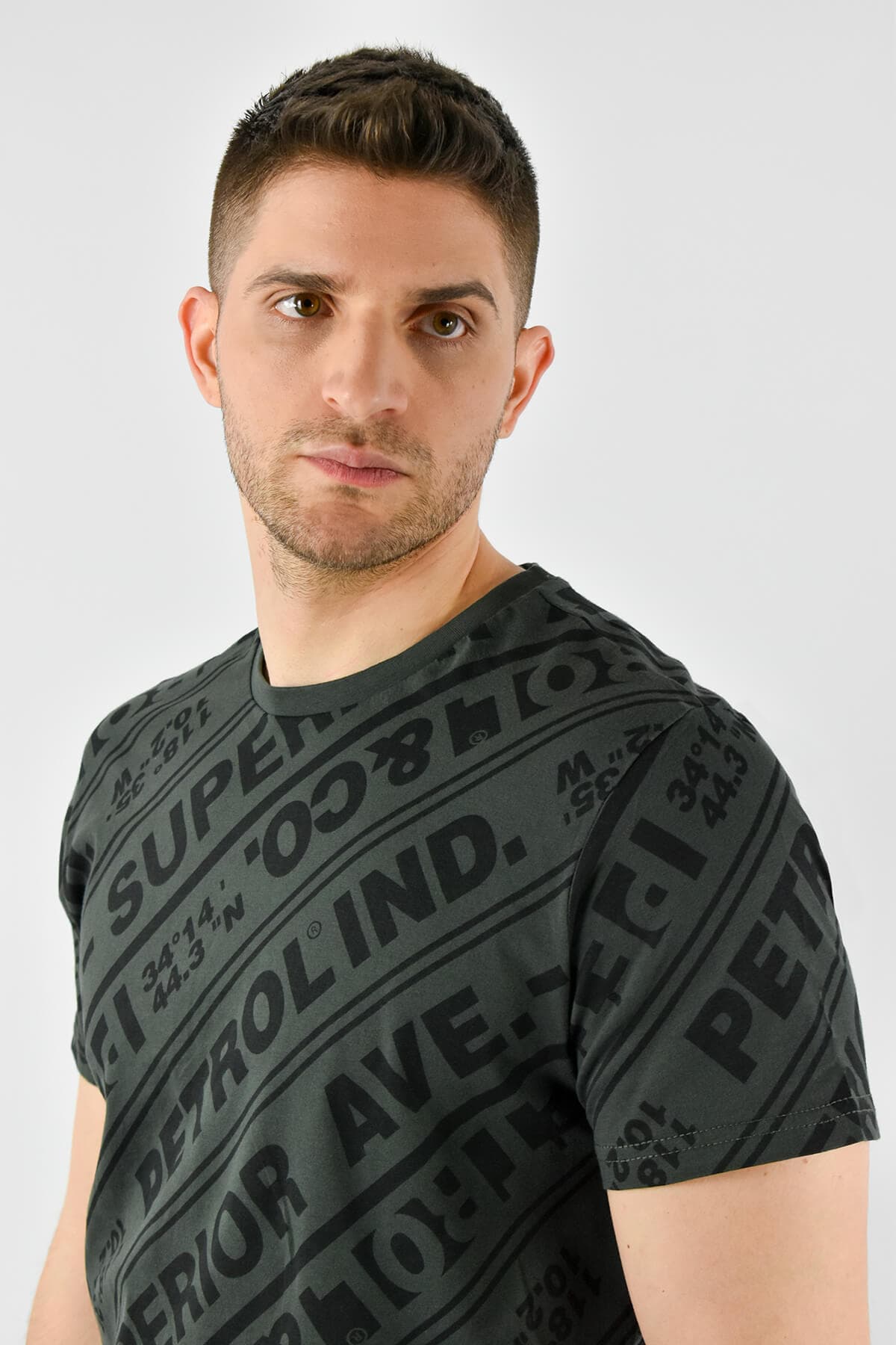 Petrol Industries All-Over Logo T-shirt