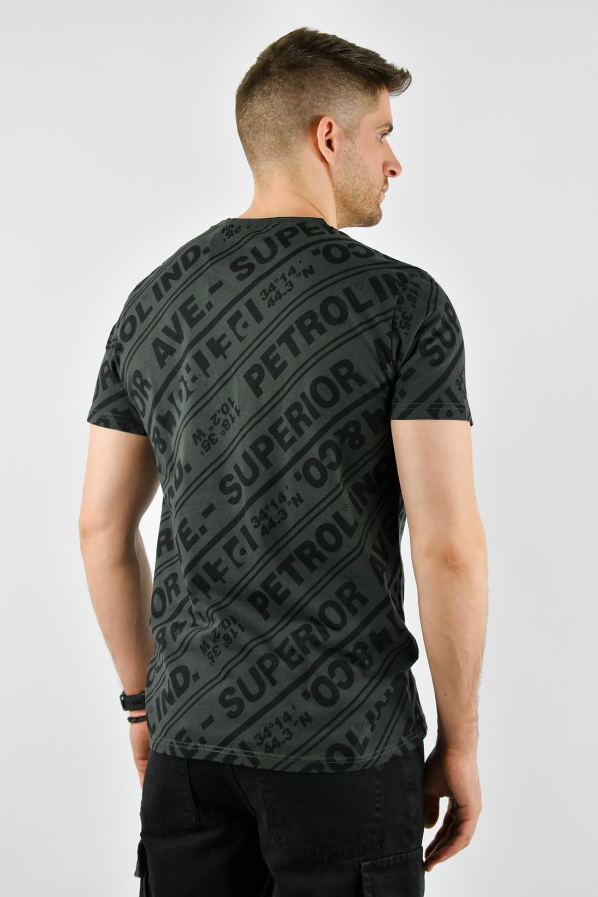 Petrol Industries All-Over Logo T-shirt