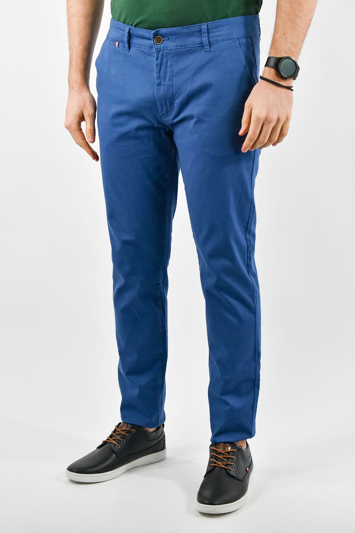 Men's Chino Pants Leonardo Uomo Gray