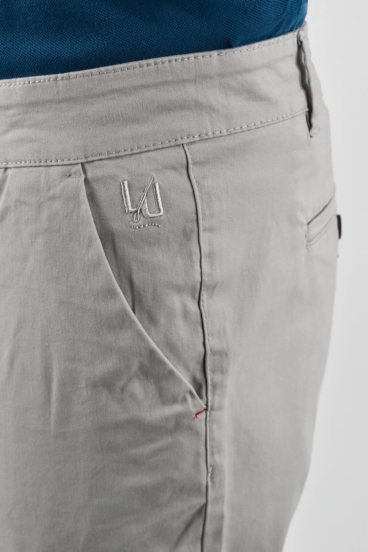 Men's Chino Pants Leonardo Uomo Gray