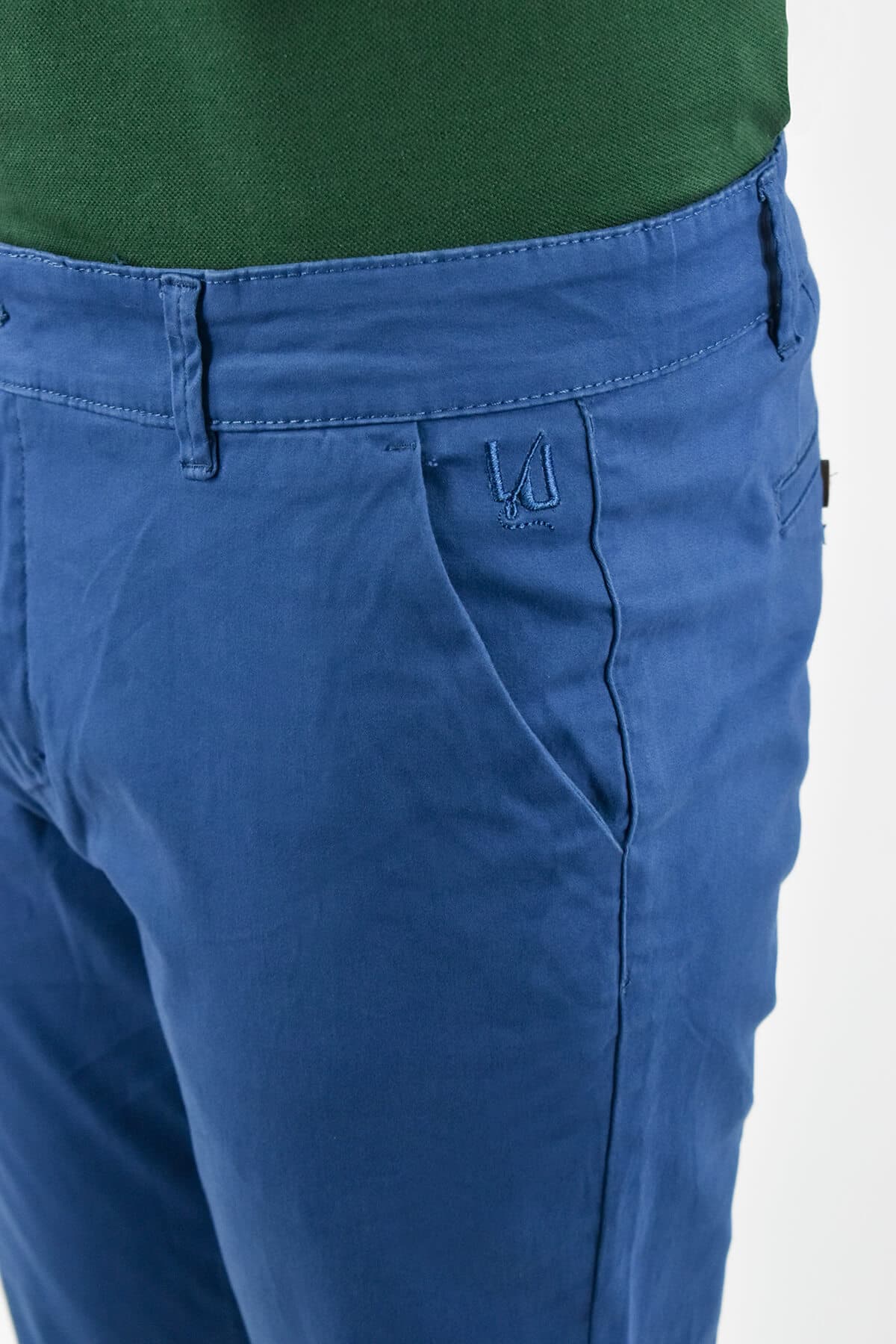 Men's Chino Pants Leonardo Uomo Blue