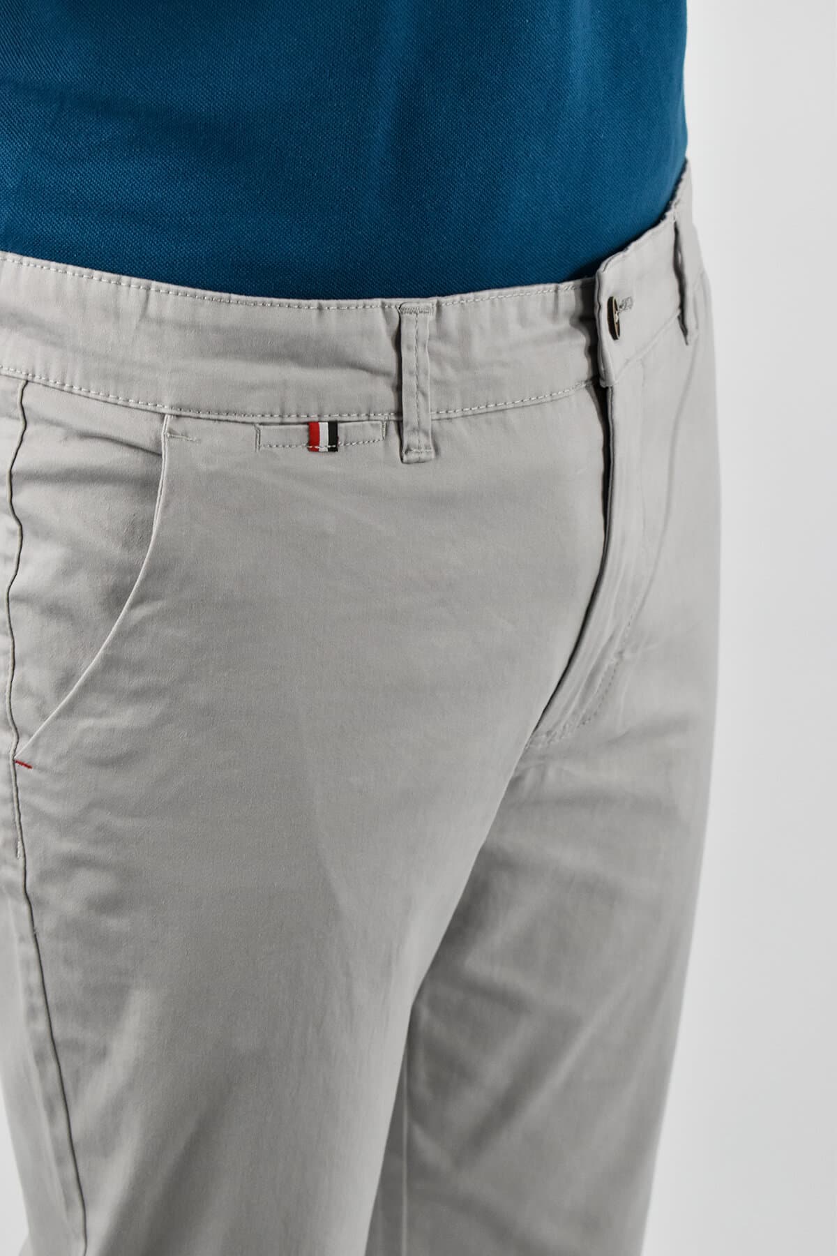 Men's Chino Pants Leonardo Uomo Gray