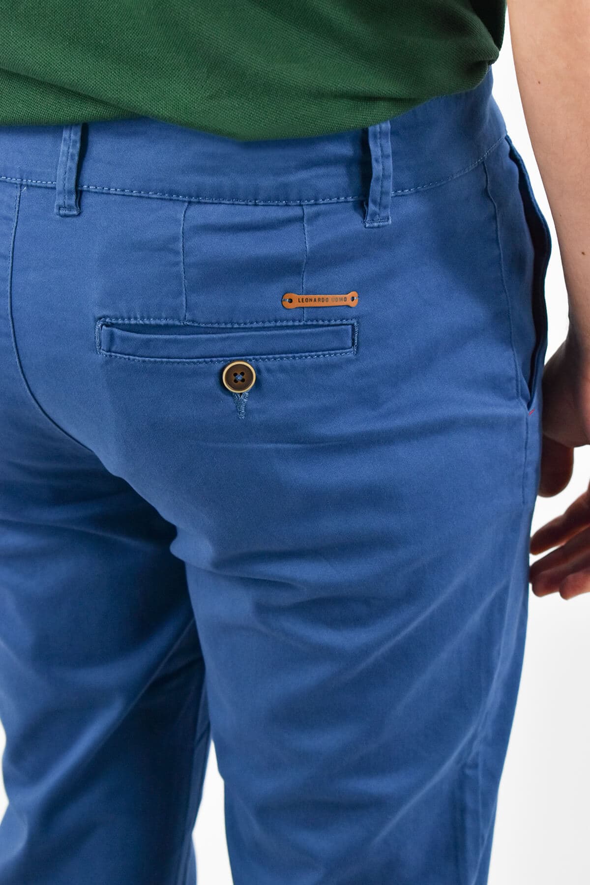 Men's Chino Pants Leonardo Uomo Blue