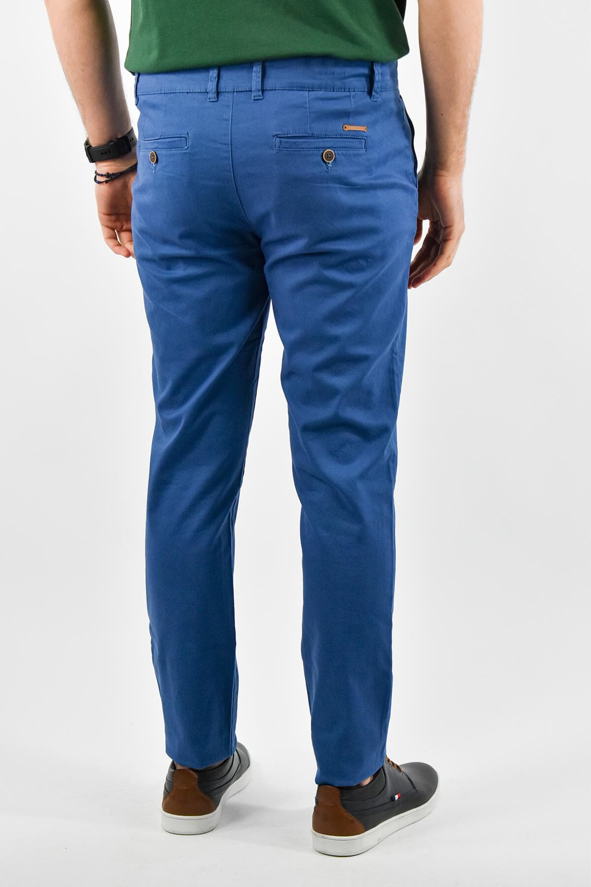 Men's Chino Pants Leonardo Uomo Blue