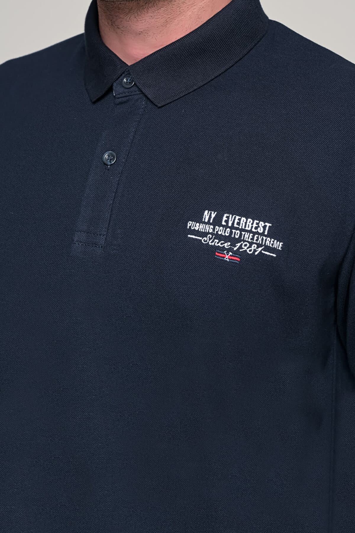 Everbest Πικέ Μπλούζα Πόλο NY Logo - Σκούρο‌‌ μπλε