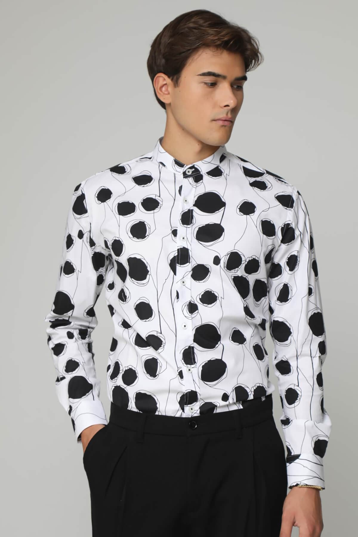 Men's Shirts Makan White