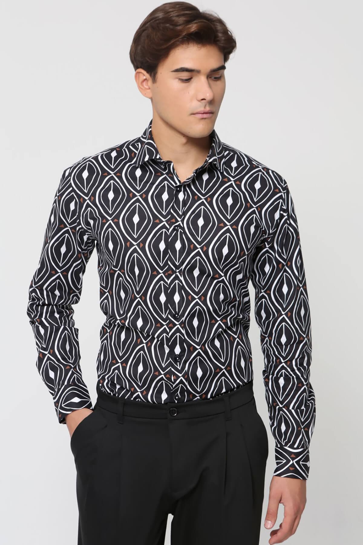 Men's Shirts Makan Black