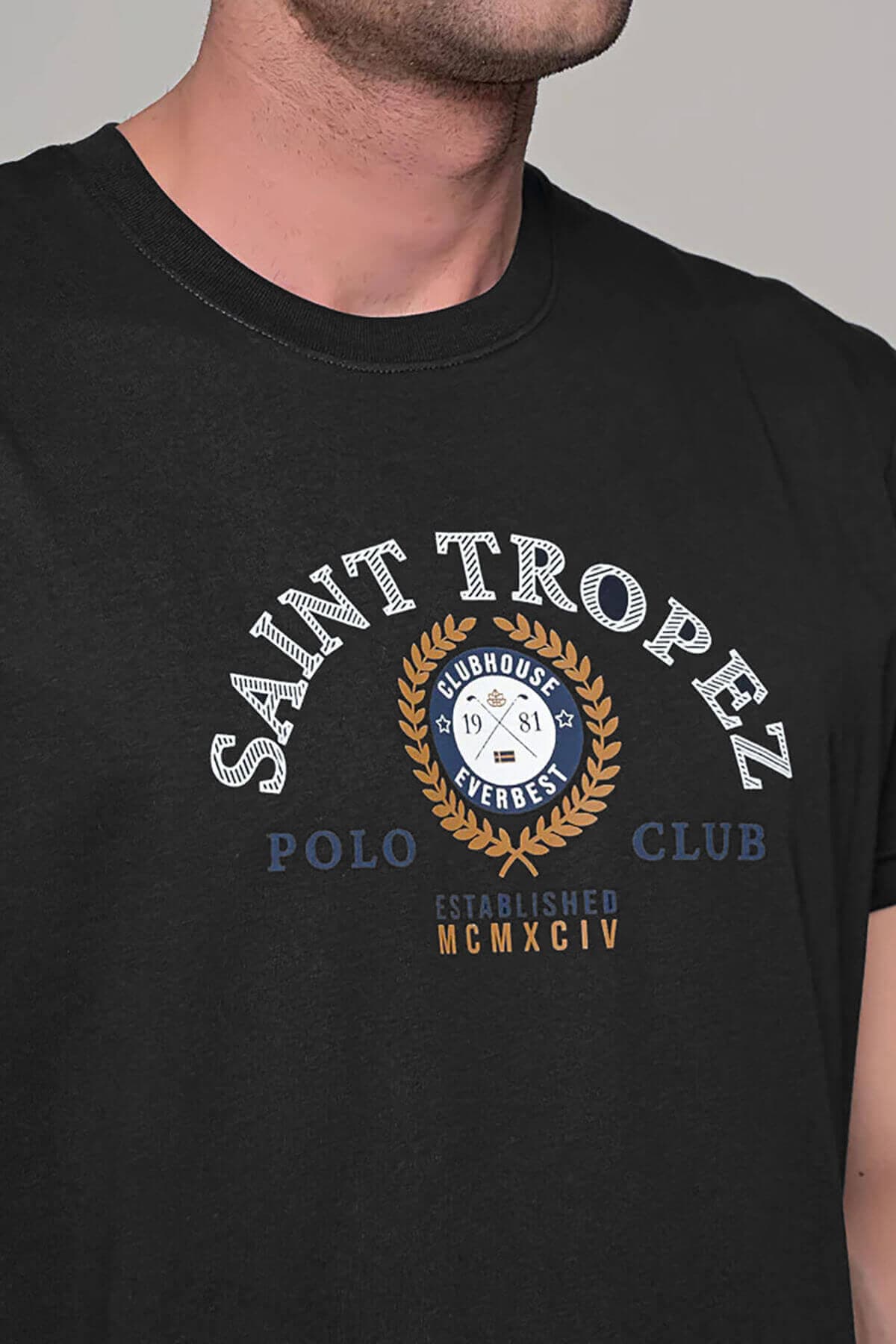 Everbest T-Shirt Με Λογότυπο Saint Tropez