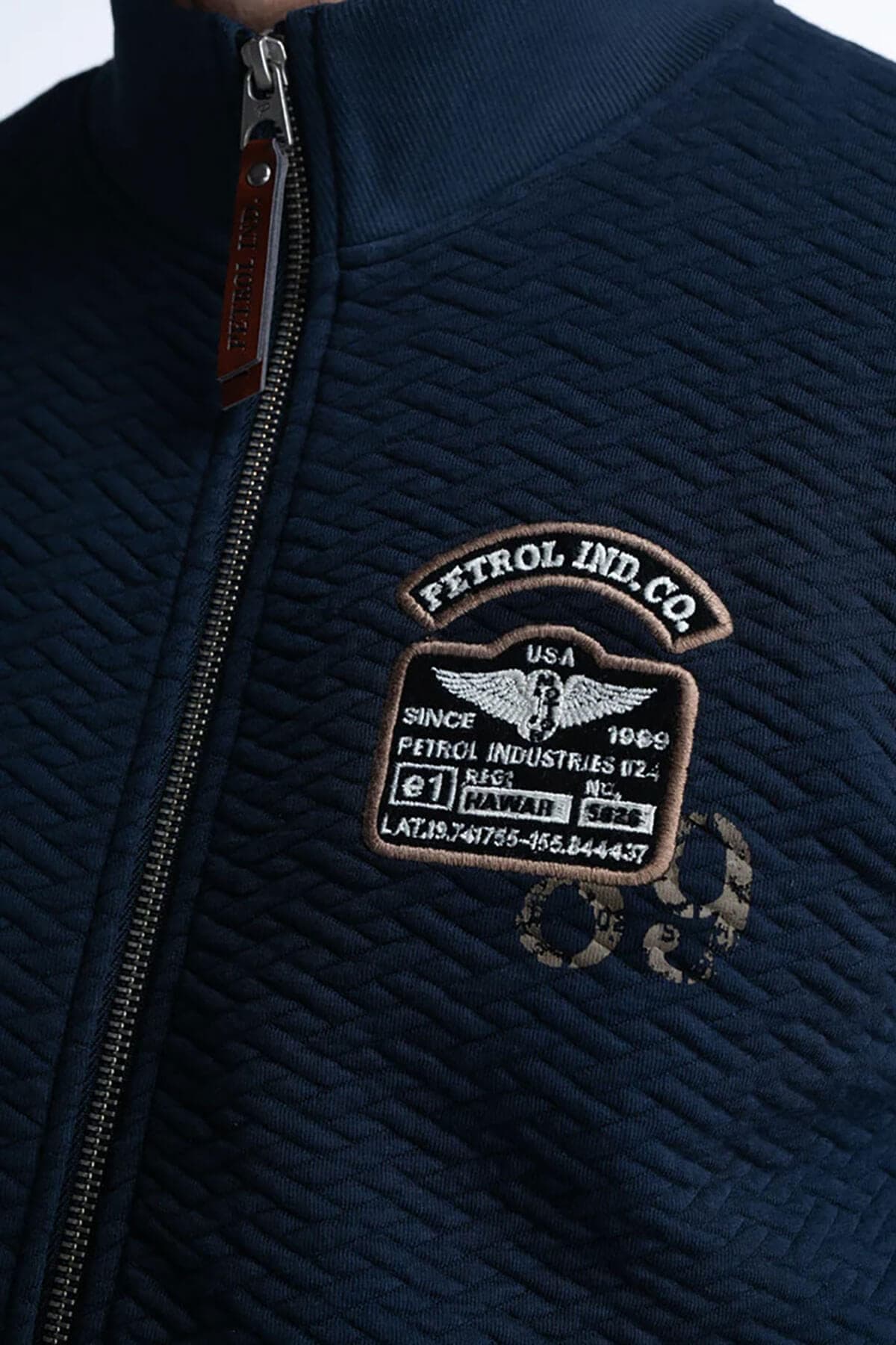 Petrol Industries Vintage Look Ζακέτα Harmony - Σκούρο‌‌ μπλε