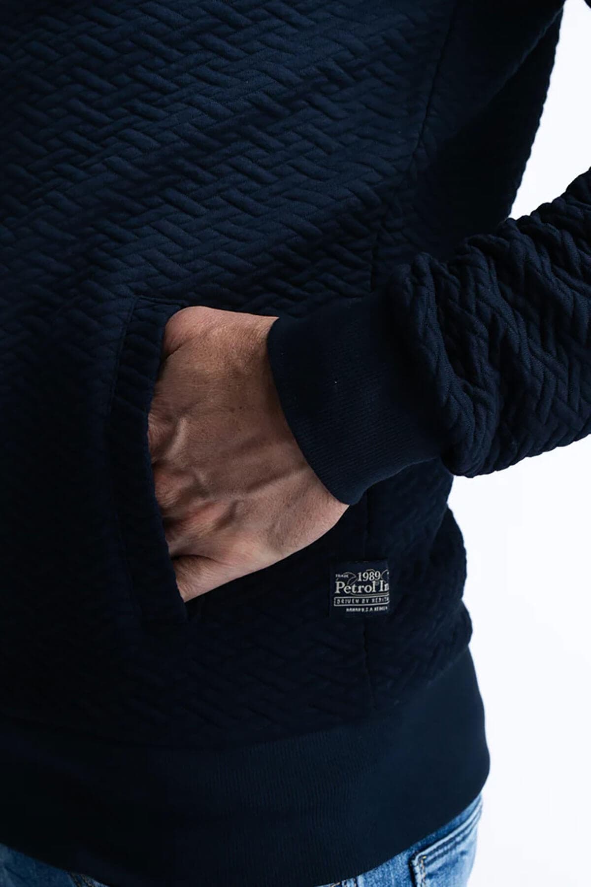 Petrol Industries Vintage Look Ζακέτα Harmony - Σκούρο‌‌ μπλε