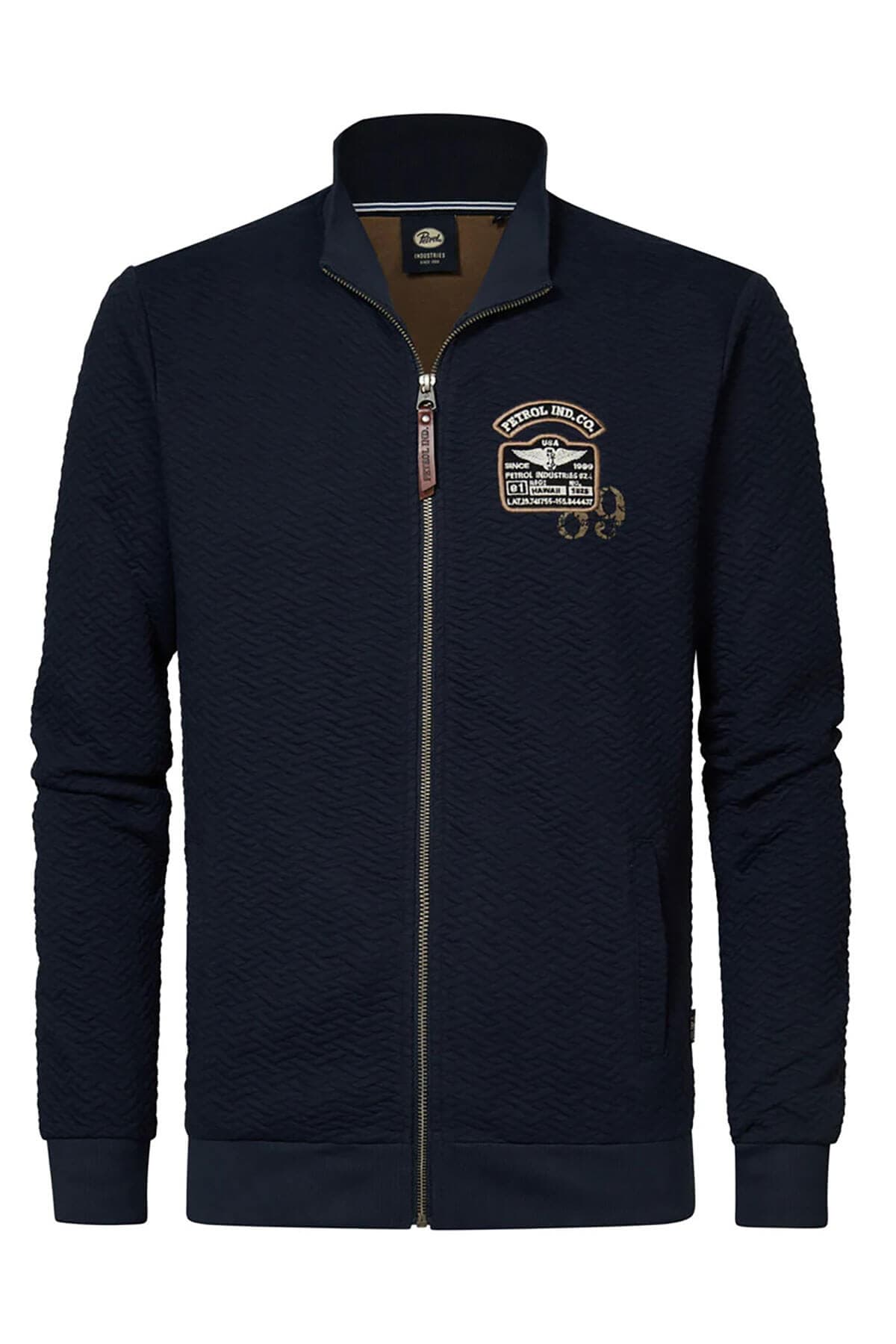 Petrol Industries Vintage Look Ζακέτα Harmony - Σκούρο‌‌ μπλε