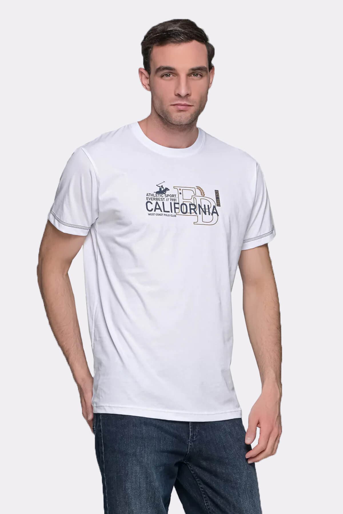 Everbest T-Shirt Με Σχέδιο California - Σκούρο‌‌ μπλε