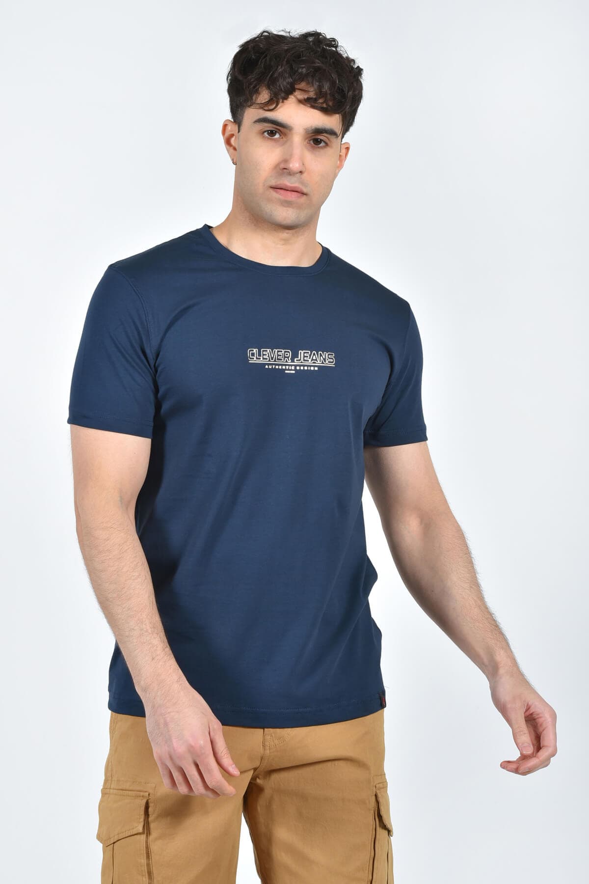 Clever T-shirt Με Logo - Σκούρο‌‌ μπλε - CT24200