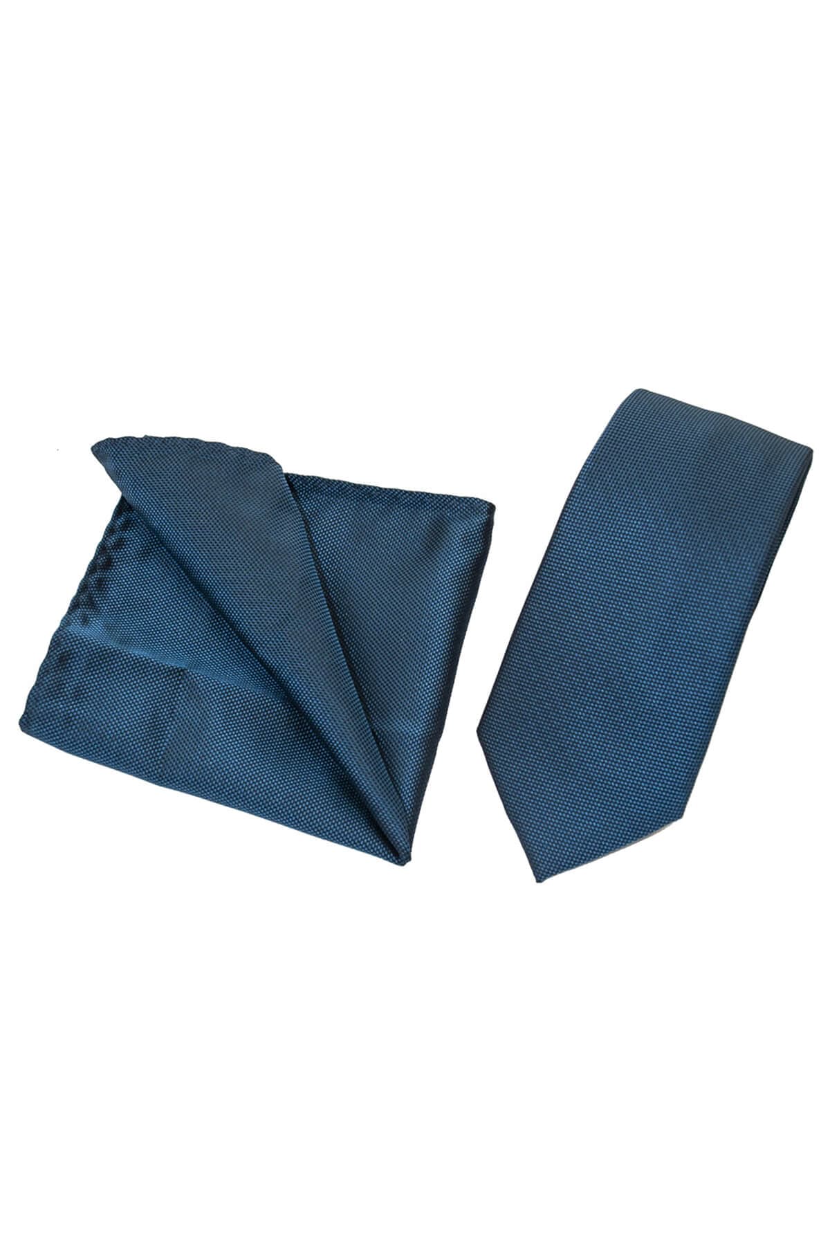 Leonardo Uomo Γραβάτα Με Μαντήλι Μικροσχέδιο