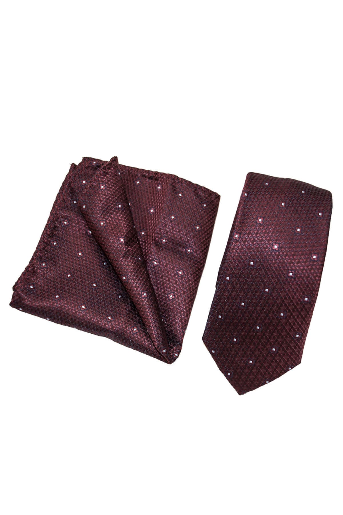 Leonardo Uomo Γραβάτα Με Μαντήλι Πουά