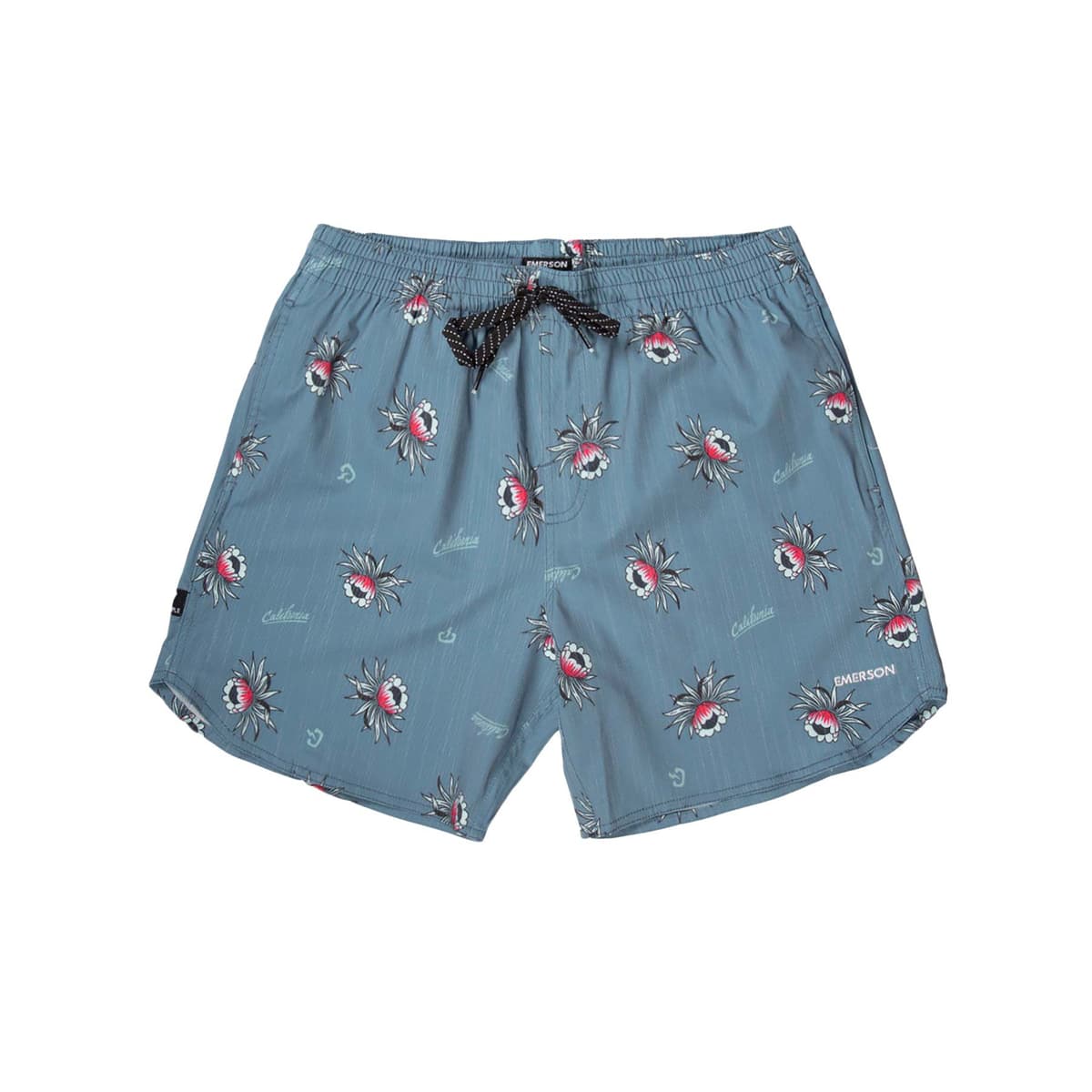 16” Floral Print Volley Shorts Μπλε
