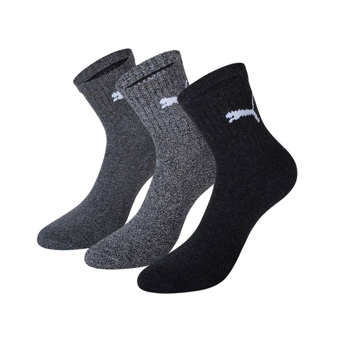 Puma Short Crew 3Pair Socks Μαυρο