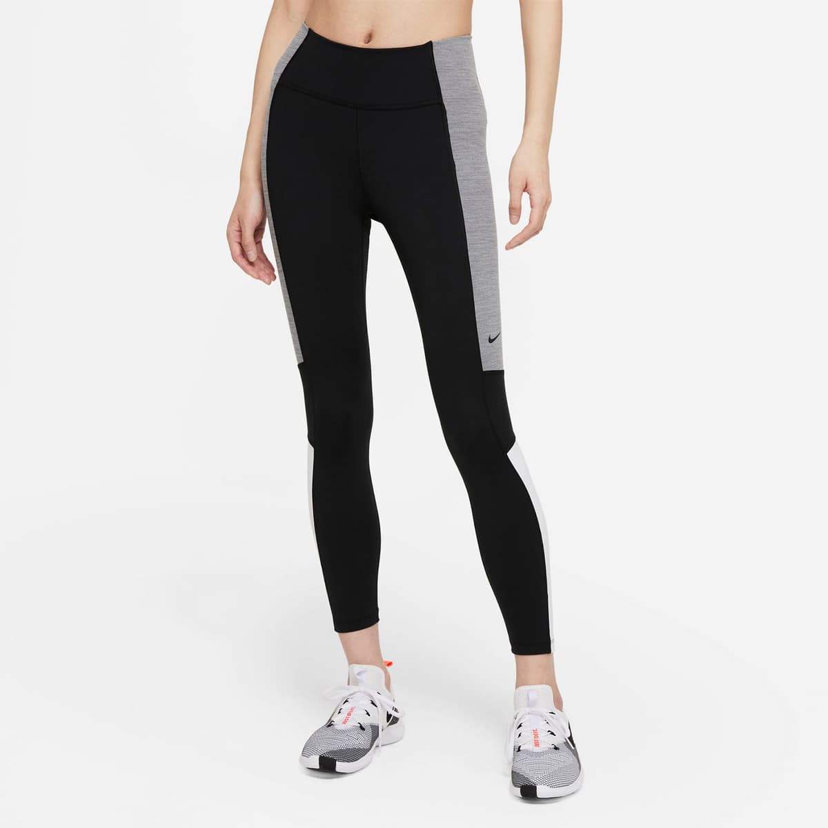 Nike Dri-Fit One 7/8 Colorblock Leggings Μαυρο