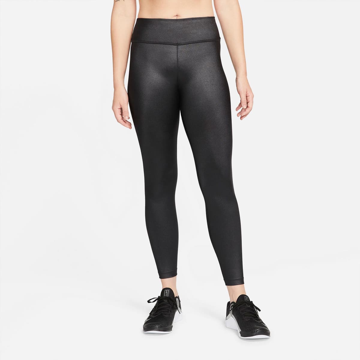 Nike Dri-Fit One Mid-Rise Shine Leggings Μαυρο