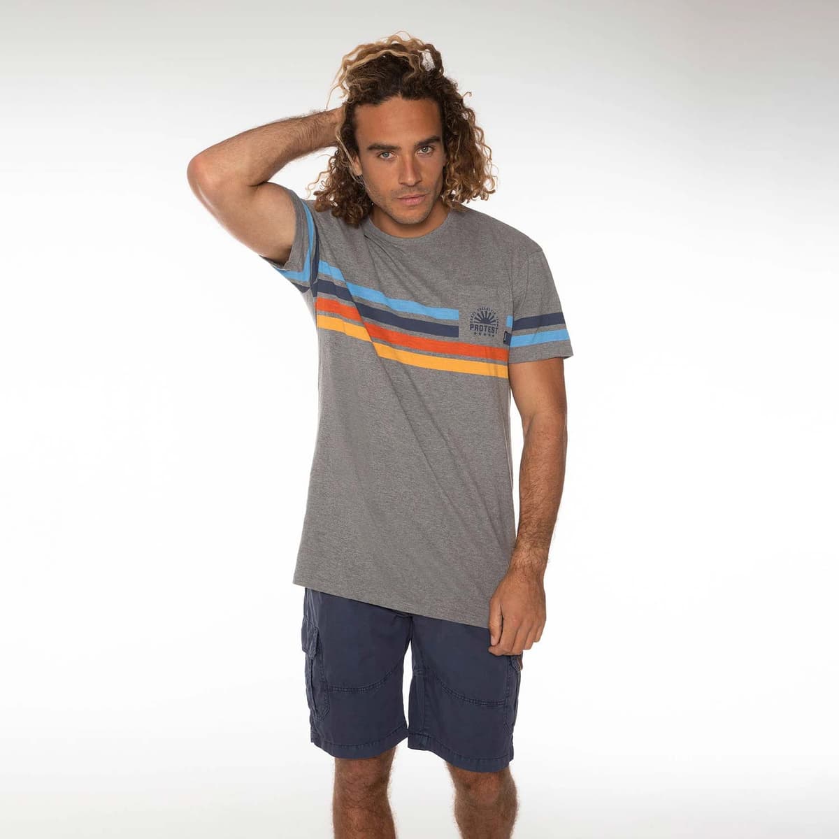 Protest Almondo T-Shirt Γκρι