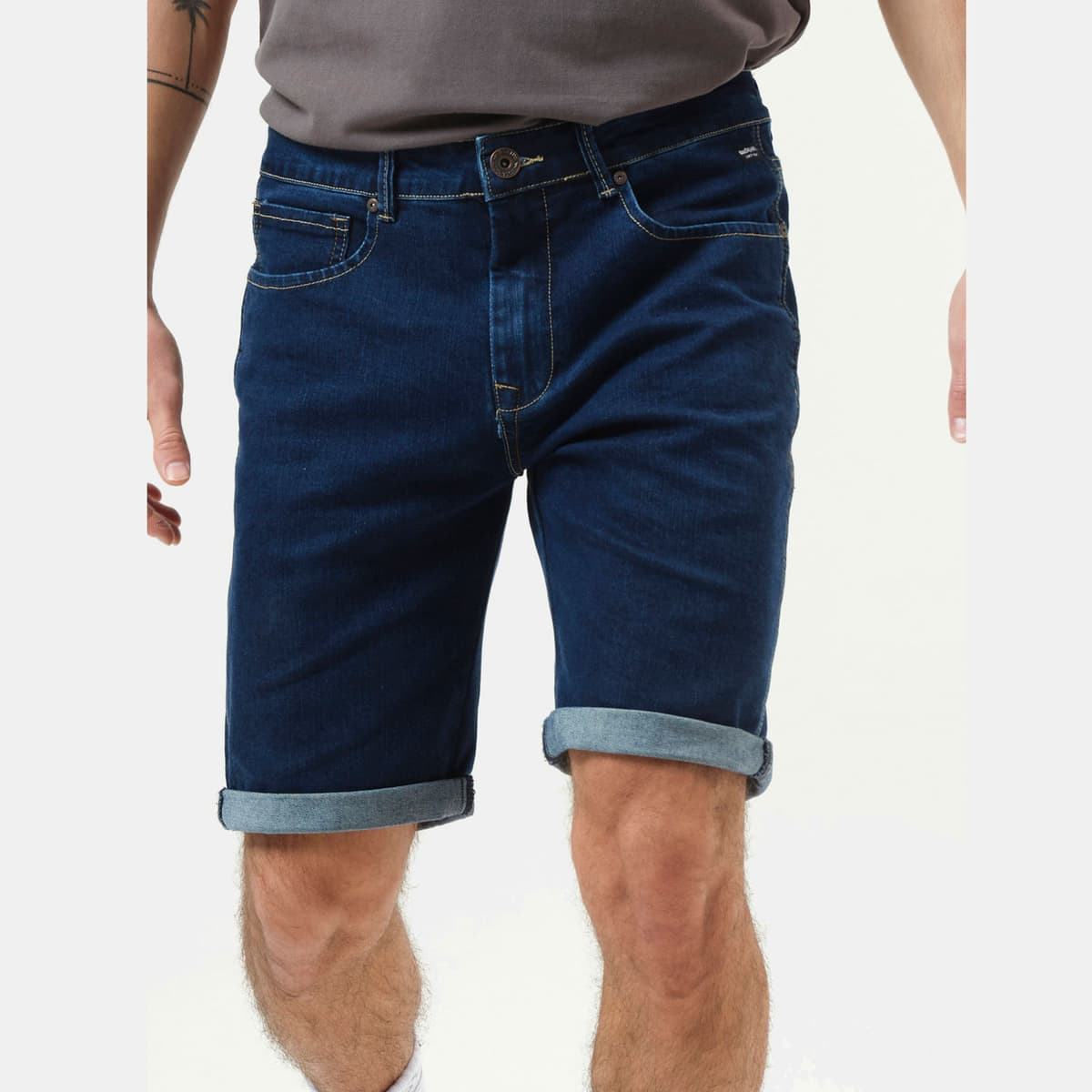 Stretched Denim Shorts Μπλε