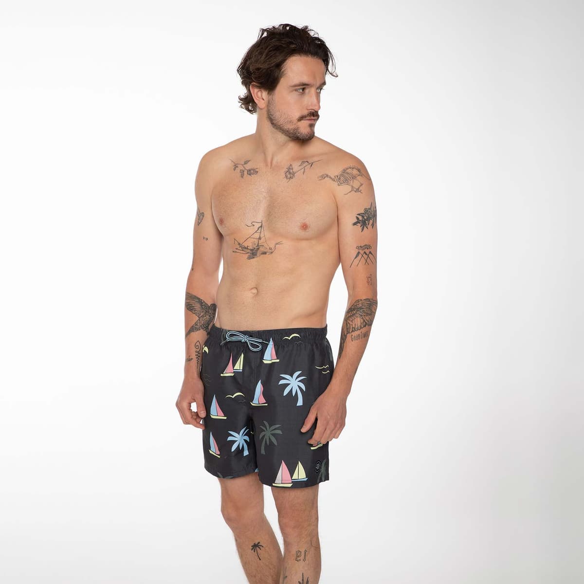 Men's Sports Swimwear Protest Gray