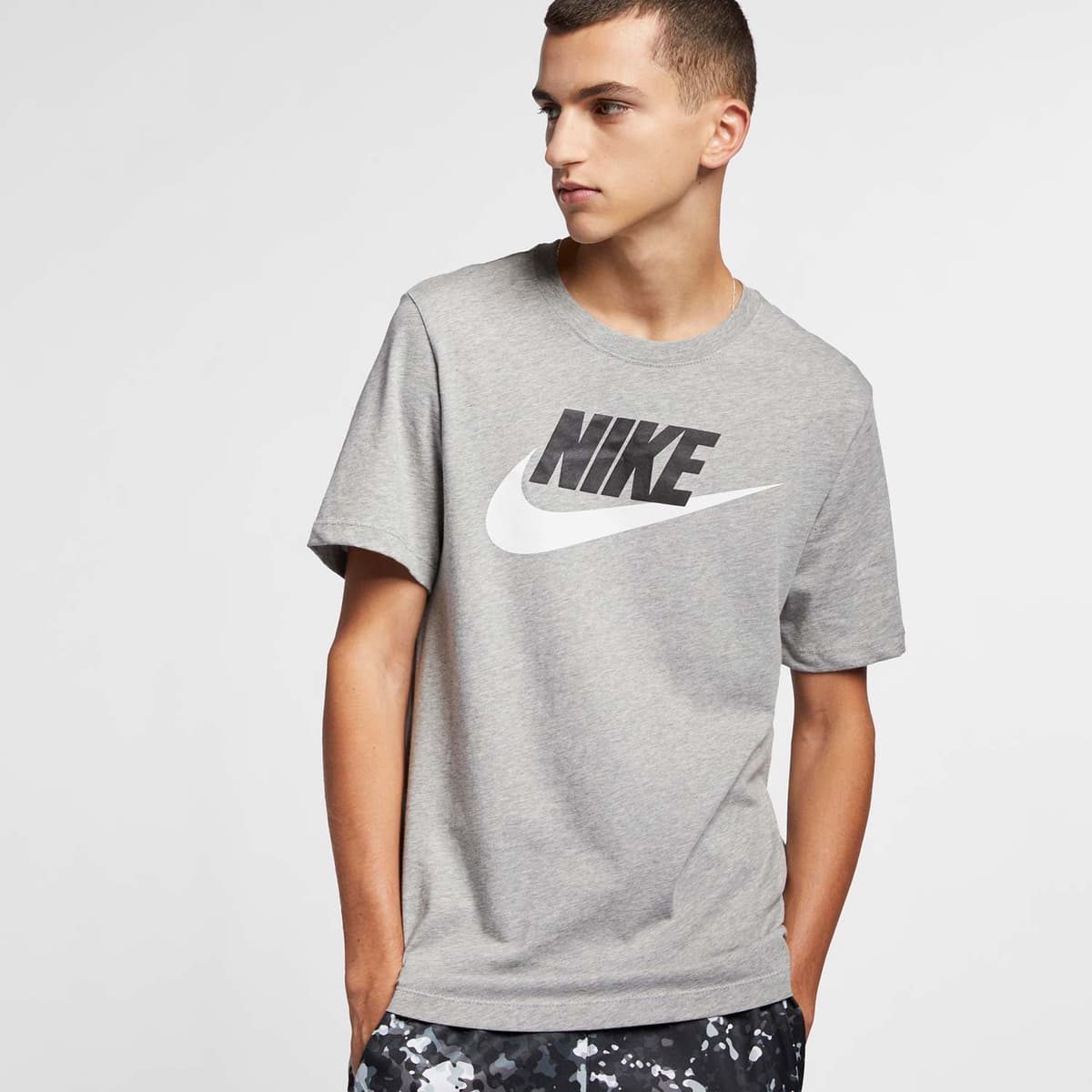 Nike Sportswear Ανδρικό Βαμβακερό T-Shirt Λευκό