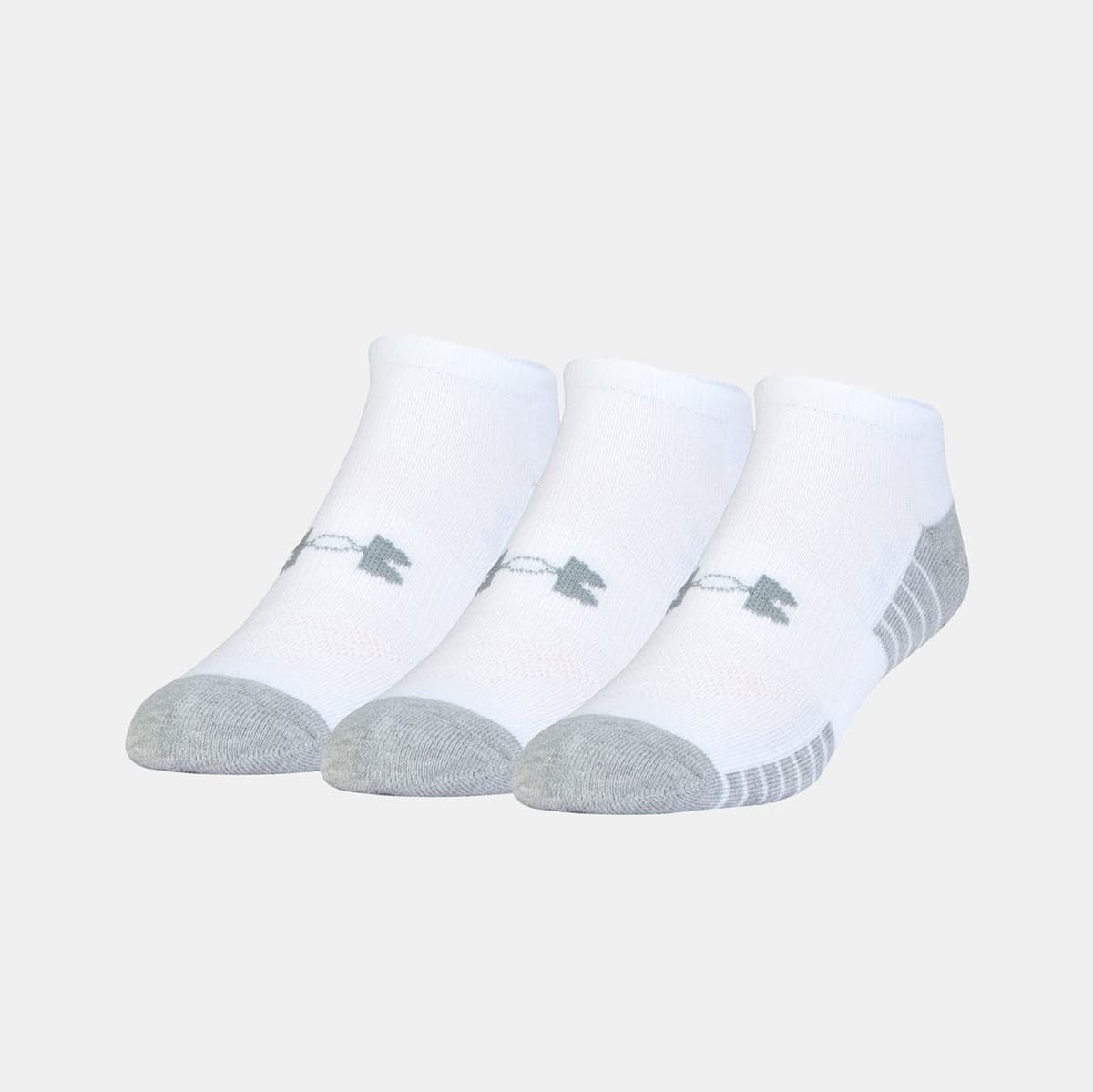 Under Armour Heatgear No Show Socks Ασπρο