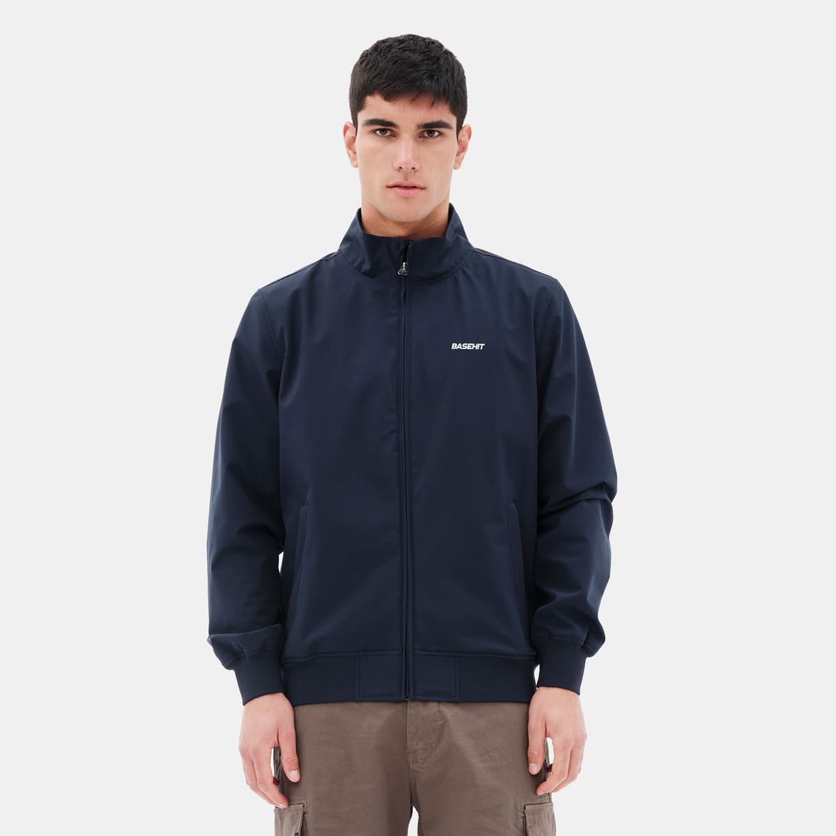 Men'S Classic Lightweight Bomber Jacket Μπλε