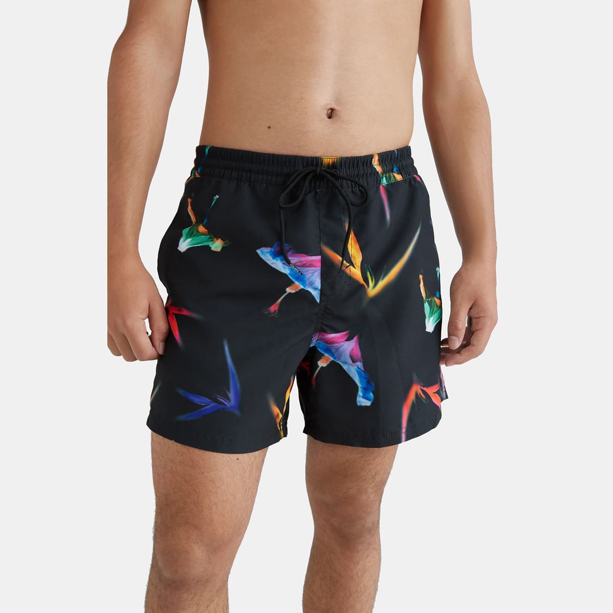 Floral Swim Shorts 15" Μαυρο