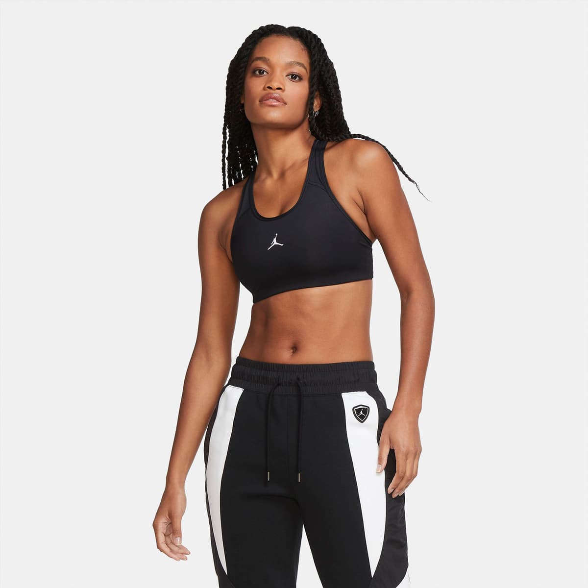 Jordan Jumpman Medium Suppport Sports Bra Μαυρο